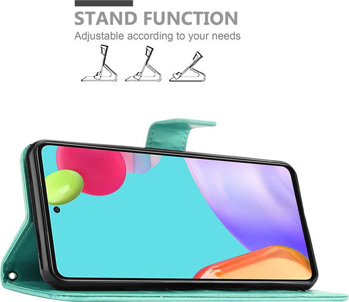 Actual product image Cadorabo Case Flower Book (Samsung Galaxy A52, Samsung Galaxy A52s 5G, Samsung Galaxy A52 5G)