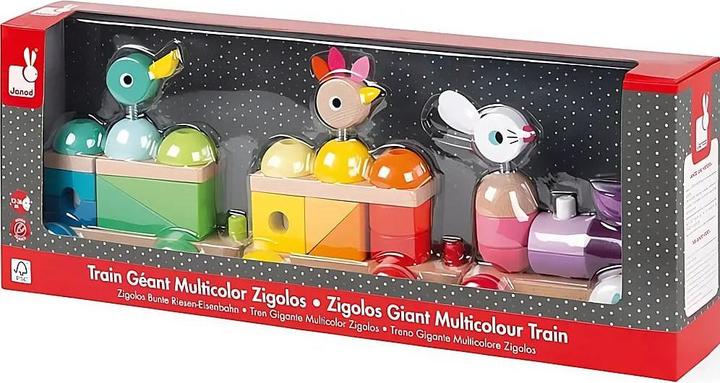 Produktbild Janod Zigolos grosser bunter Zug