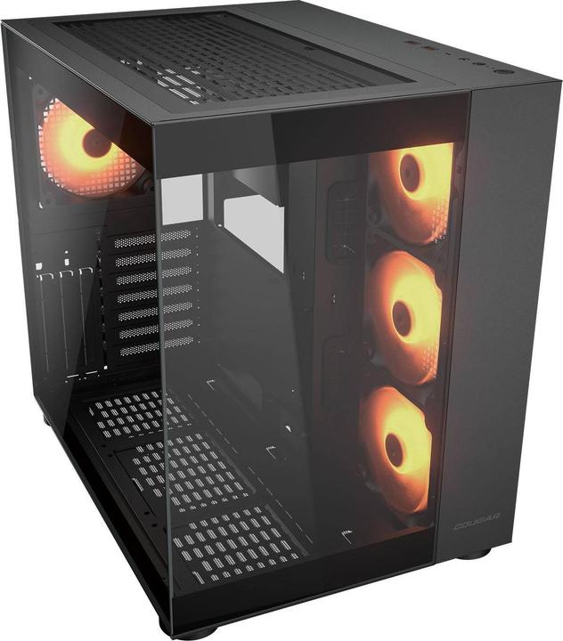 Actual product image Cougar Boitier Moyen Tour ATX FV150 RGB avec panneaux vitrés (Noir) (ATX, mATX, Mini-ITX)