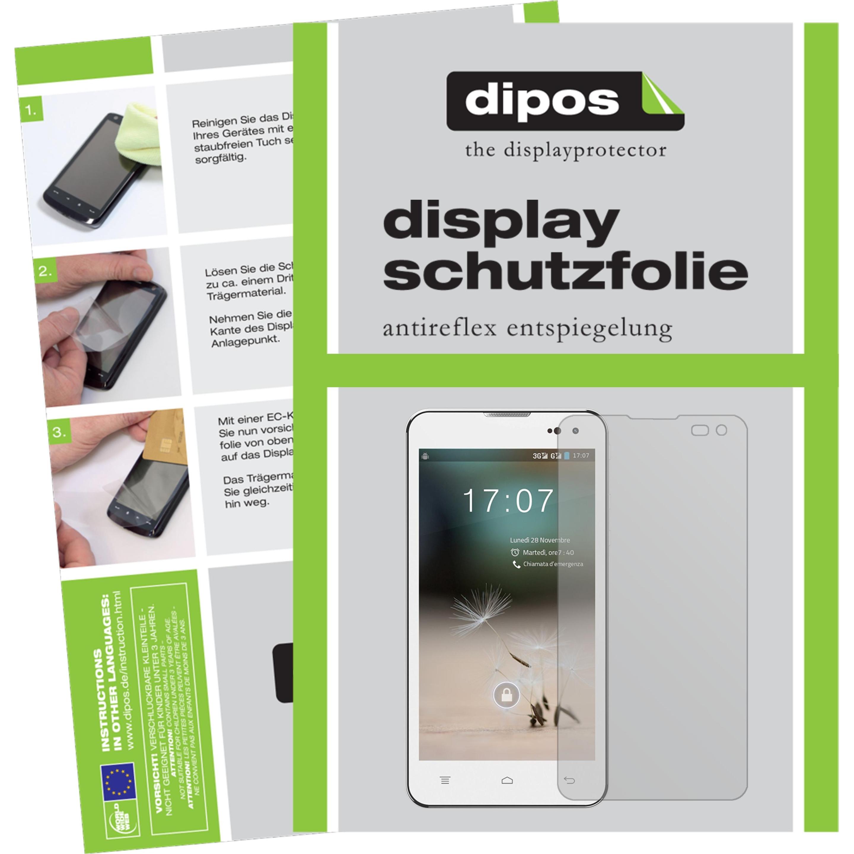Dipos Displayschutzfolie Antireflex (2 Stück, HiSense HS-U971AE), Smartphone Schutzfolie, Transparent