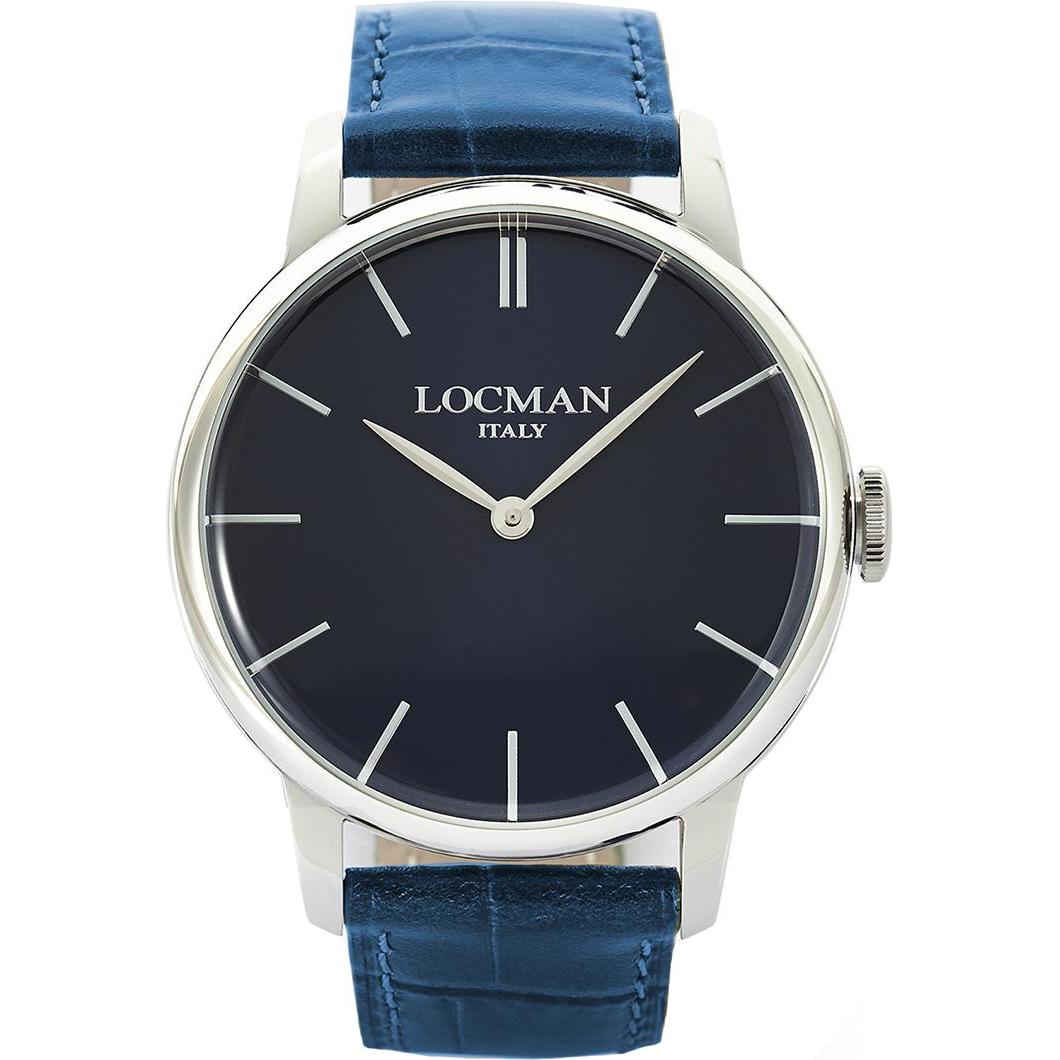 Locman, Armbanduhr, Italy Herrenuhr 1960 blau Ref. 0251, Blau, (Analoguhr, 41 mm)