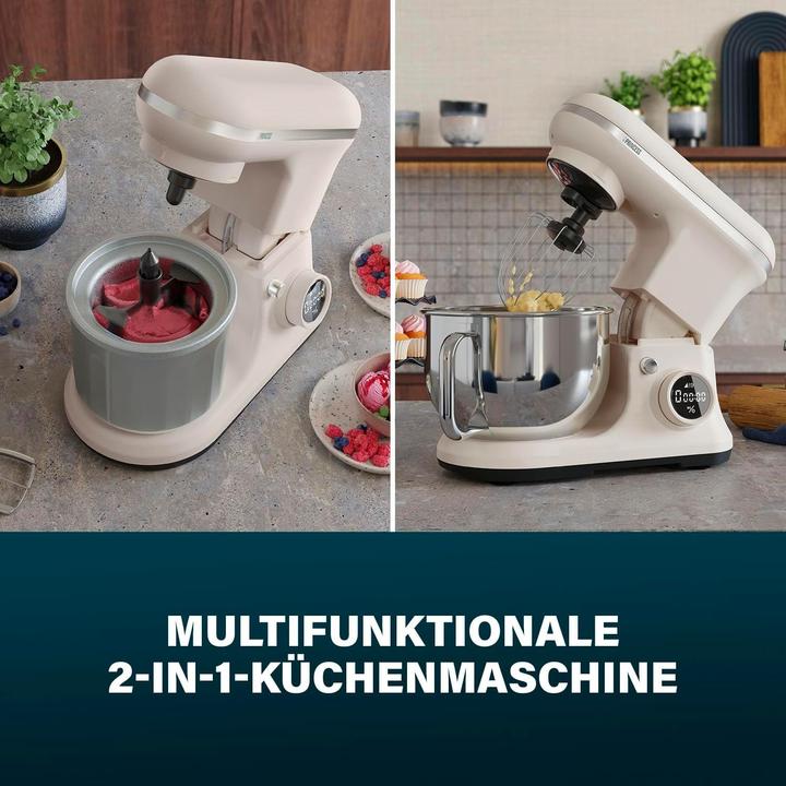 Productafbeelding Princess Keukenmachine 1200 W crèmewit, roestvrij staal