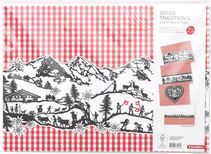 Immagine prodotto Trendform Set da tavola di carta SWISS TRADITION 5 (48 pz., 30 x 42 cm)