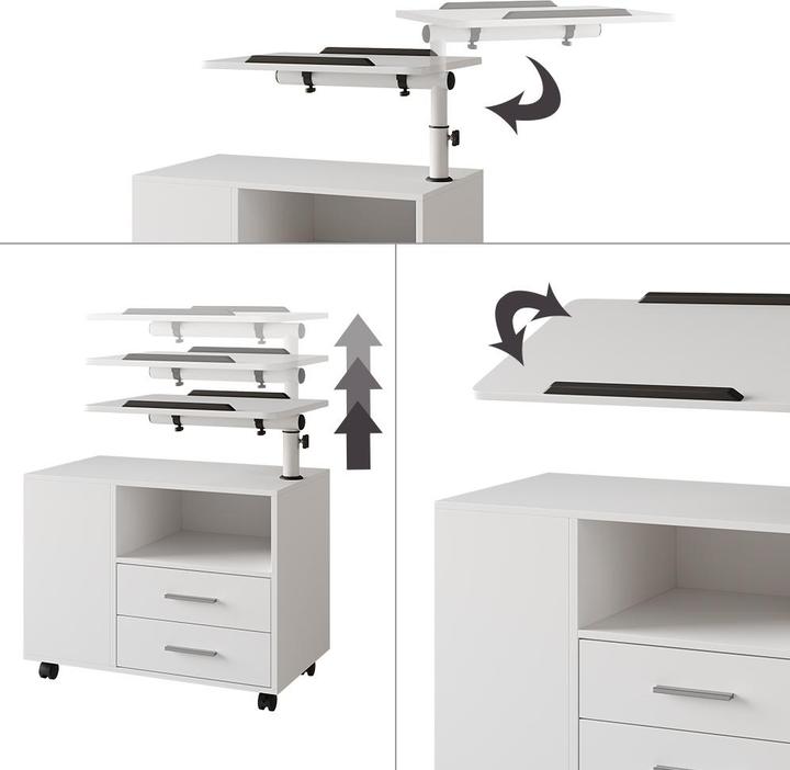 Produktbild Vicco Bora mit verstellbarer Arbeitsfläche (80 x 88 x 40 cm)