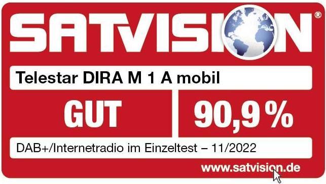Actual product image Telestar DIRA M 1 A mobil (FM, DAB+, VHF, Web radio, Bluetooth, Wi-Fi)