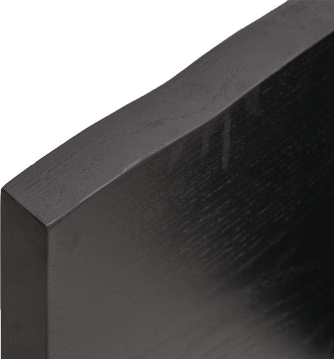 Actual product image VidaXL Tischplatte 100x50x4 cm Massivholz Eiche Behandelt (100 x 50 x 4 cm)