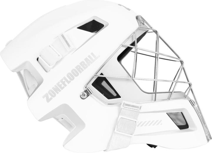 Actual product image Zone Floorball Zonefloorball Goaliemaske Upgrade weiss/silber (One size)