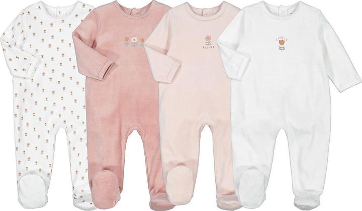 Actual product image La Redoute Collections 4-pack rompers (60)