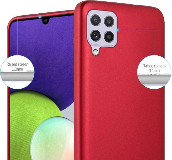 Actual product image Cadorabo TPU Matt Metallic Sleeve (Samsung Galaxy M22, Samsung Galaxy A22, Samsung Galaxy A32)