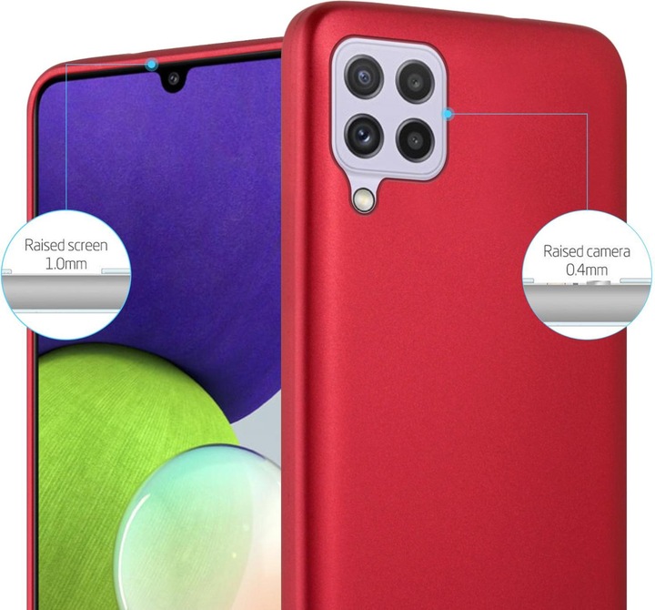 Produktbild Cadorabo TPU Matt Metallic Hülle (Samsung Galaxy M22, Samsung Galaxy A22, Samsung Galaxy A32)