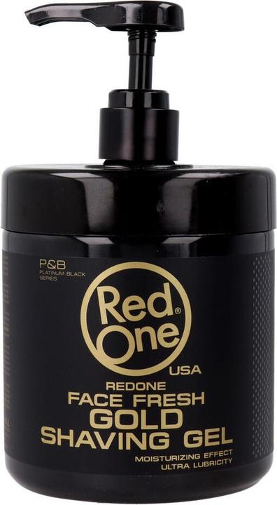 Produktbild RedOne Gold Rasiergel 1000ml Transparent Männer Ideal für Konturen (1000 ml, Rasiergel)