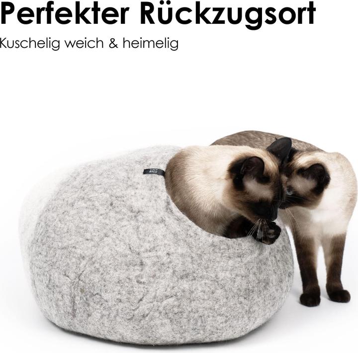 Actual product image LucyBalu PEBBLE KatzenhÃ¶hle aus Filz (Cat)