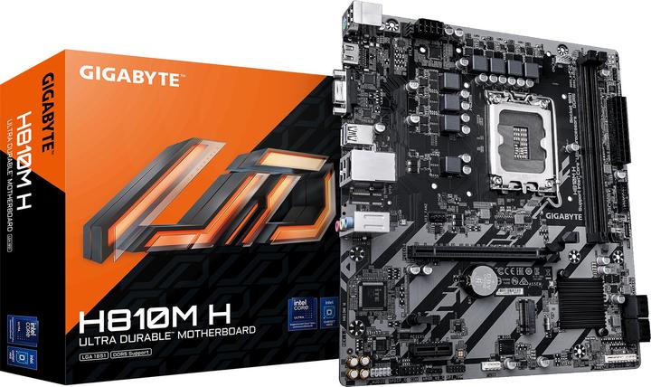 Actual product image Gigabyte H810M H mATX motherboard Socket 1851 VGA/HDMI (Socket S1, Intel H810, mATX)