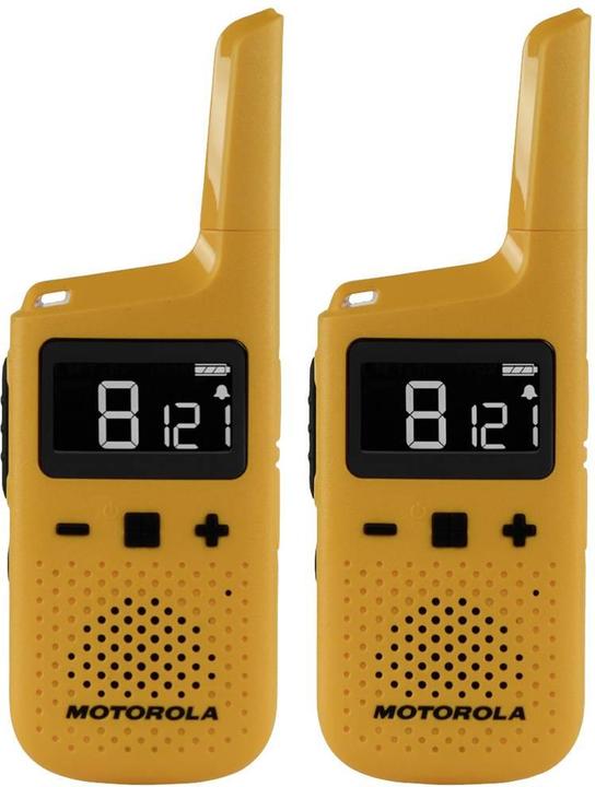 Actual product image Motorola T72 walkie talkie, 16 channels, yellow (8 km)