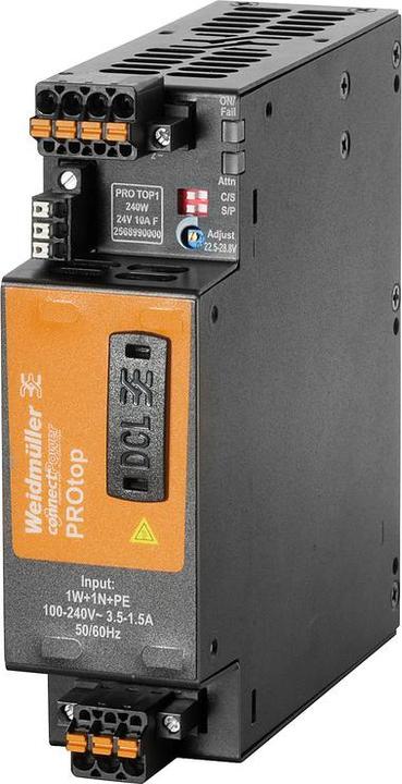 Image du produit Weidmüller PRO TOP1 240W 24V 10A Alimentations F/MaxGuard 2568990000