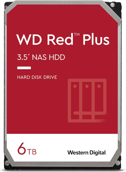 Actual product image WD Red Plus (6 TB, 3.5", CMR)