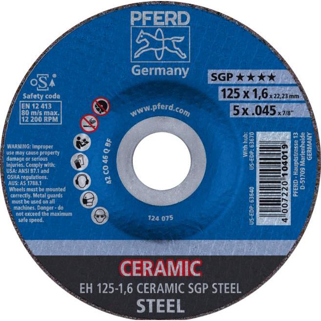 Pferd, Sägeblatt, Trennscheiben EH 125-1,6 CERAMIC SGP STEEL