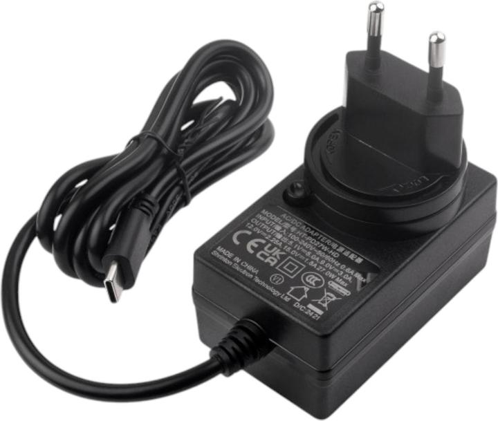 Actual product image WaveShare 27W USB-C PD Netzteil Schwarz für Raspberry Pi