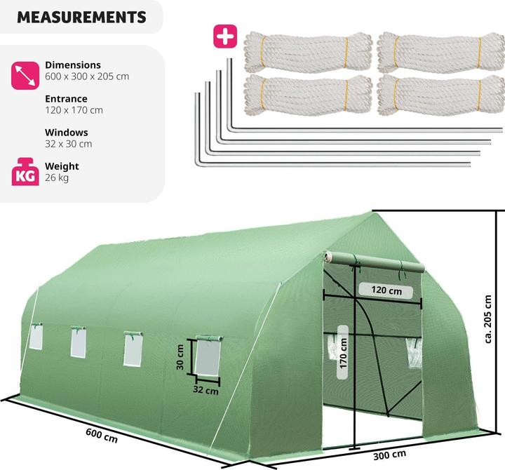 Image du produit tectake Tente en film plastique
