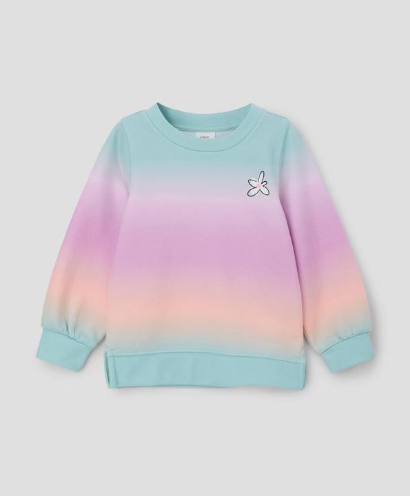 Produktbild s.Oliver Sweatshirt Sweatshirt im Farbverlauf mit Frontprint (92)