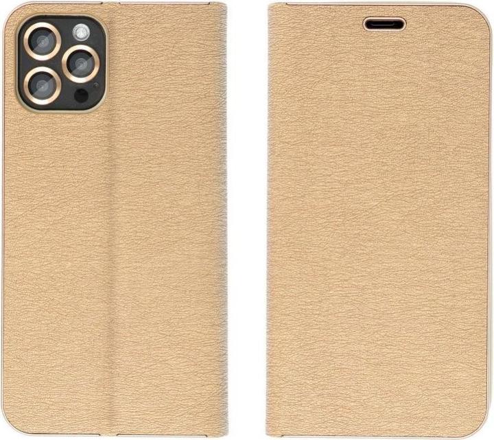 Actual product image OEM Book case LUNA Book Gold for SAMSUNG S21 FE gold (Samsung Galaxy S21 FE)