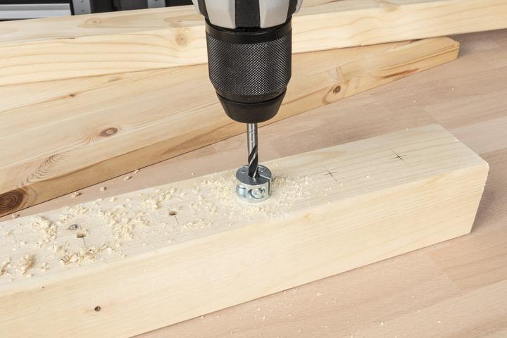 Actual product image wolfcraft 1 Univ. depth stop set 3 pcs. ø6,8,10mm (10 mm, 6, 8)