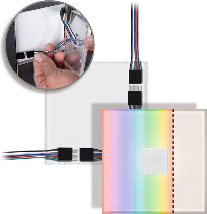 Actual product image Paulmann LumiTiles Square Basic Set (RGBW, 1 cm, Indoor)