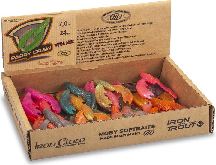 Immagine prodotto Iron Claw Paddy Craw Wild Mix 24pc (7 cm)