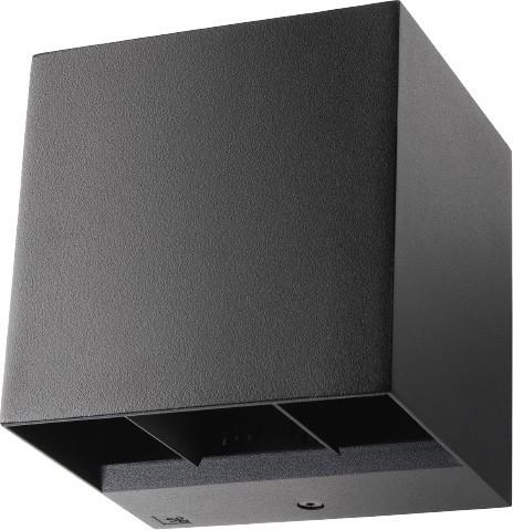 Produktbild Sg Wandleuchte ARTES IP65 sw 641707 8W 340lm 3000K dim, Winkel verstellbar (340 lm, IP65)