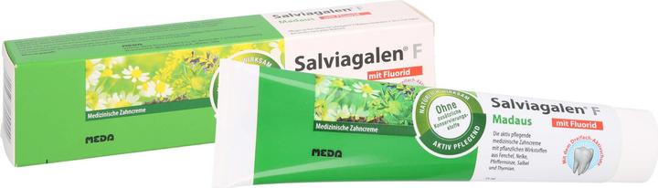 Immagine prodotto Meda Pharma Salviagalen F Madaus Dentifricio al fluoro, 75 ml Dentifricio (75 ml)