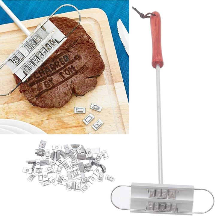 Actual product image Auhx Grill-Brandeisen für Steak, tragbar