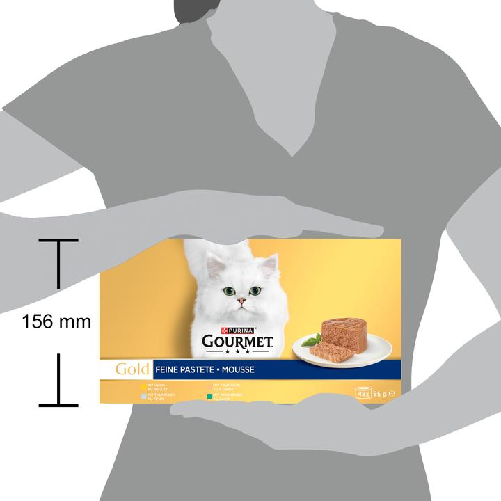 Actual product image Gourmet Gold Mousse 48x85g (Adult, 48 pcs., 4080 g)