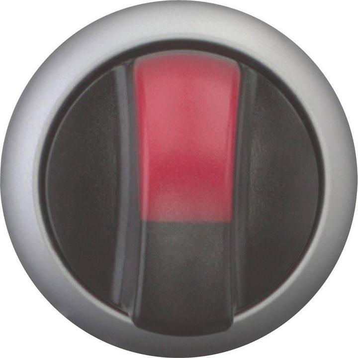 Actual product image Eaton M22-WLK3-R Selector button Front ring Plastic Knob Black 1 pc.
