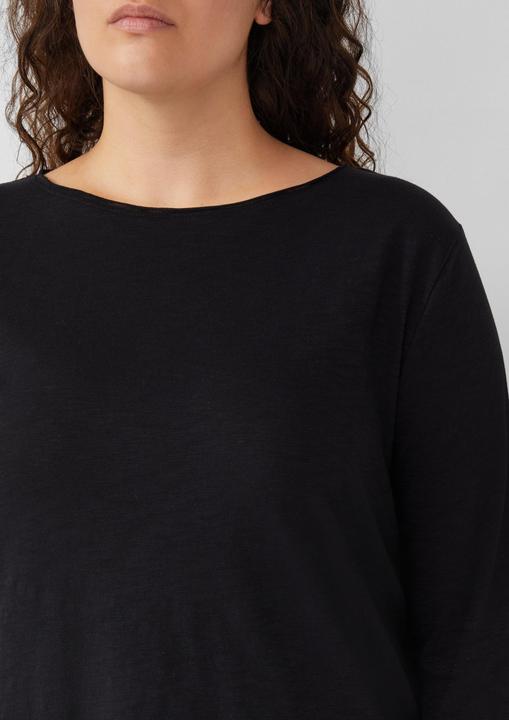 Actual product image S.Oliver T-Shirt Shirt mit Flammgarnstruktur und 3/4-Ärmeln (52)