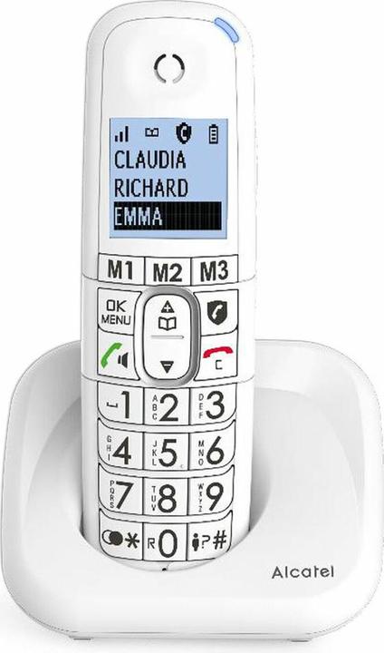 Alcatel XL785 Analog/DECT-Telefon Rufnummernanzeige Weiss