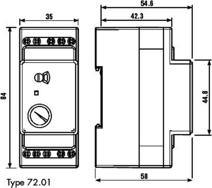 Image du produit Finder Relais de surveillance SPDT 24 Vdc