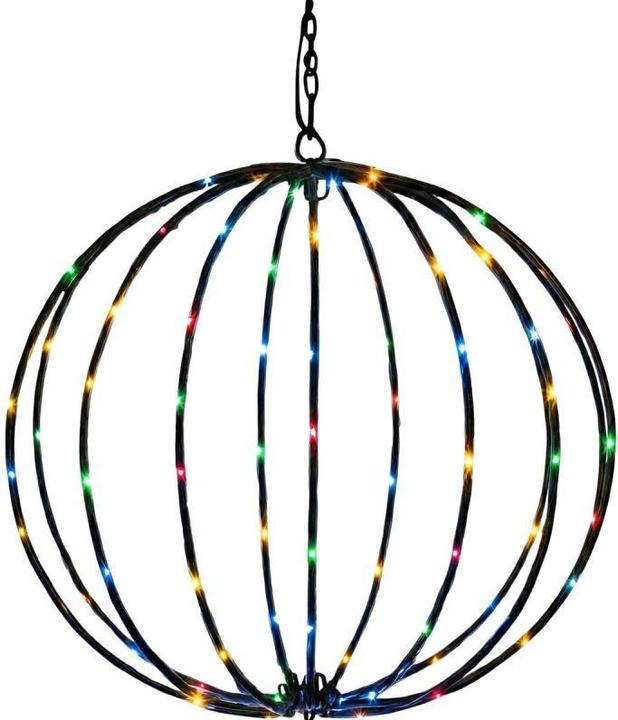 Actual product image Saska Garden Lampa Solarna Wisząca Kula 30cm 120 LED Multikolor (IP44)