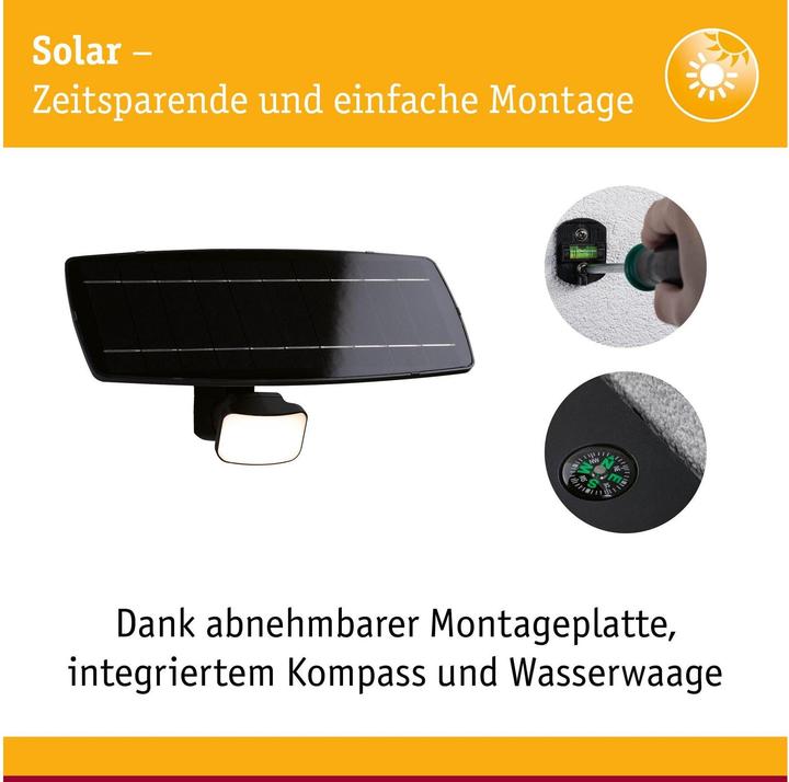 Image du produit Paulmann Solar Wandfluter Flotas (700 lm, IP65)