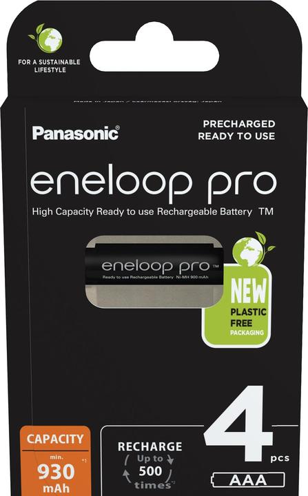 Produktbild Panasonic eneloop pro (4 Stk., AAA, 930 mAh)