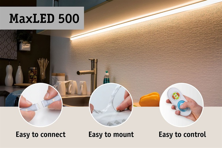 Actual product image Paulmann MaxLED 500 Full-Line COB Stripe Set (Warm white, 300 cm, Indoor)