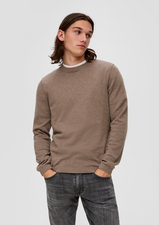 Produktbild s.Oliver Strickpullover Basic Strickpullover (XXL)