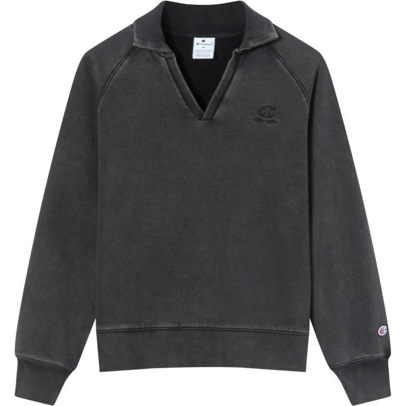 Champion, Donne, Felpa + Maglione, graues Damen-Sweatshirt mit Rollkragen, Grigio, (XS)