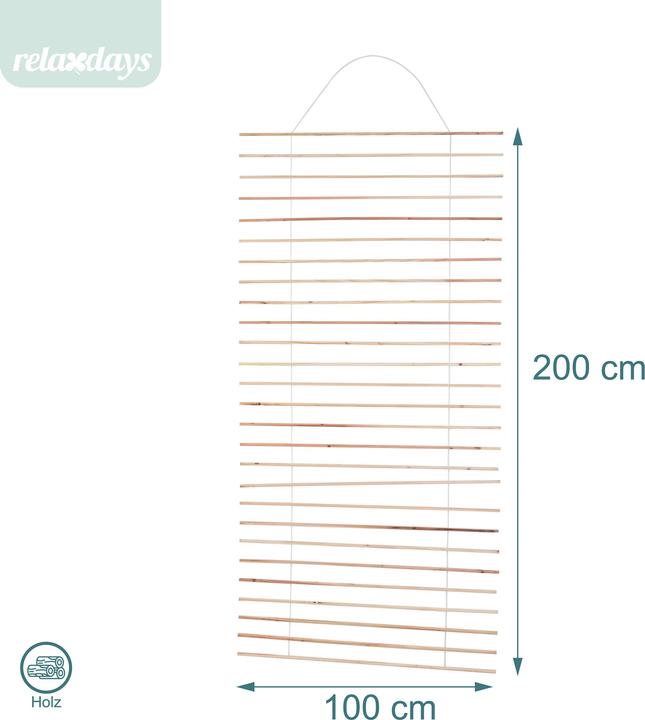 Produktbild Relaxdays Wandspalier (1 cm, 100 cm)