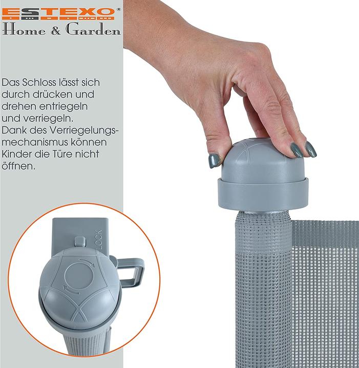 Produktbild Estexo Absperrgitter,grau