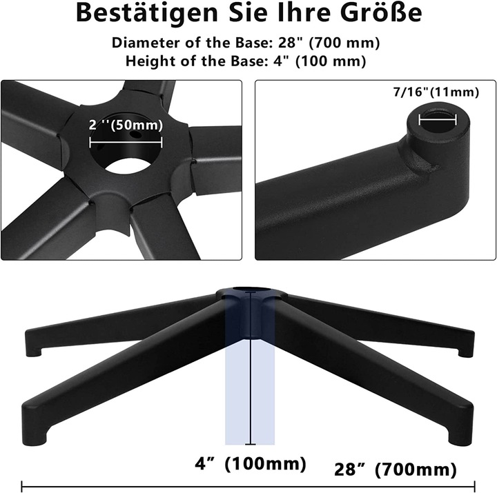 Produktbild Baasha Fusskreuz