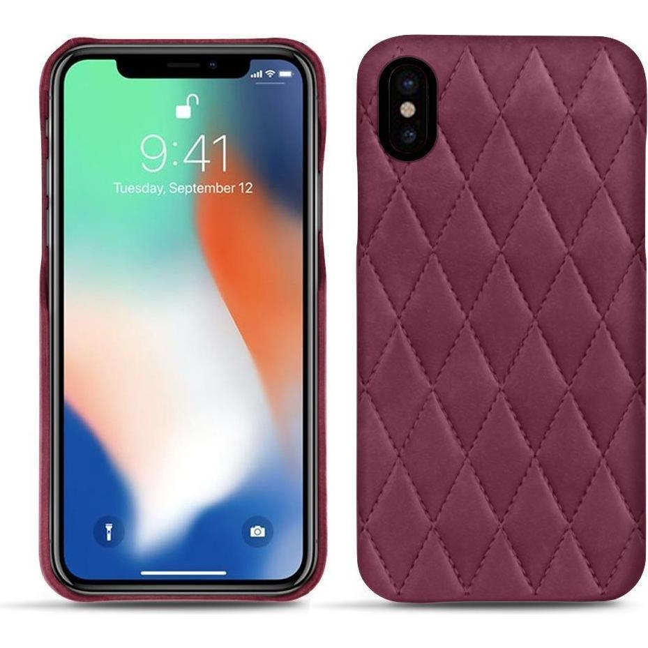 Noreve Lederschutzhülle (Apple iPhone XS Max), Smartphone Hülle, Violett