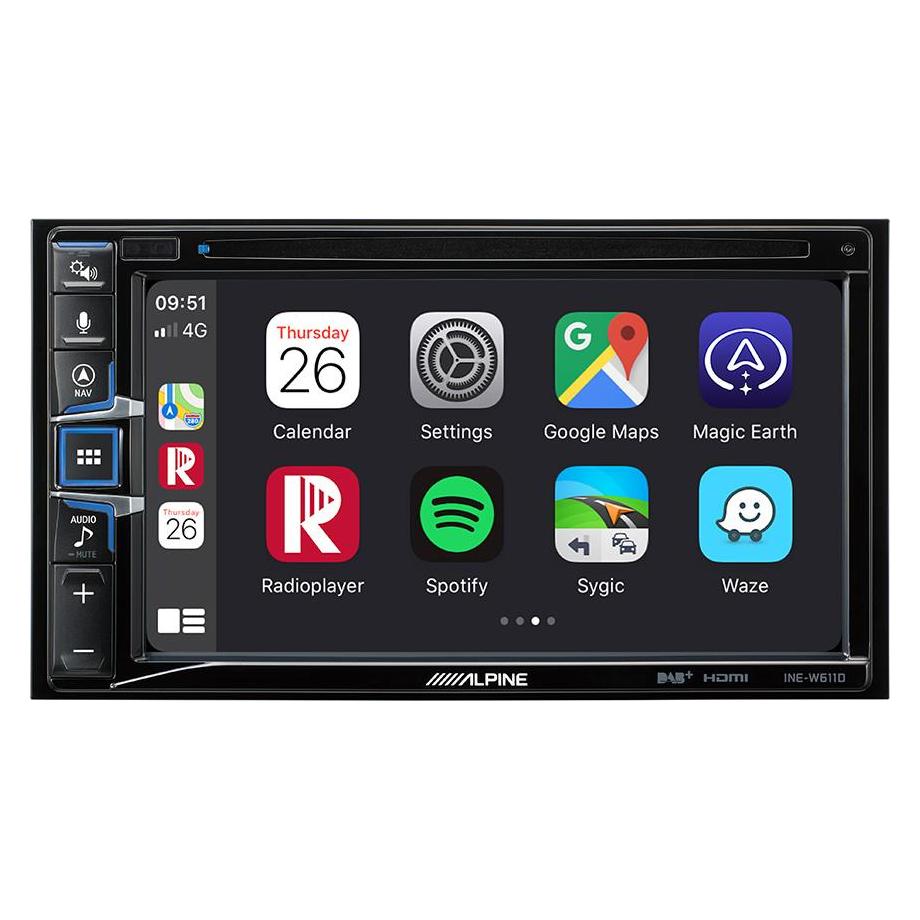 Alpine, Autoradio, Advanced Autoradio Navi-Station Ine-W611DC Dab+, 2-Din "Camper-Version" (Android Auto, Apple Carplay)