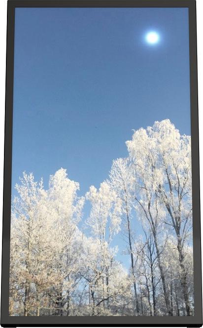 Produktbild HI-ND Wall Casing 43", Portrait for Samsung, LG & Philips, Polycarbonate protection, Black, 30 kg, 1
