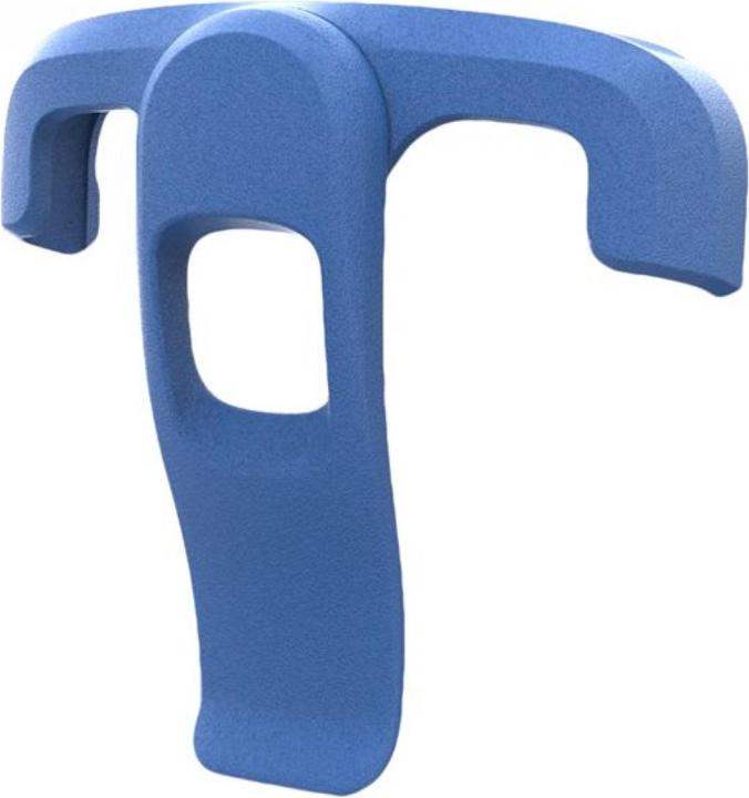 Actual product image Zebra HC20/HC50 belt clip, blue