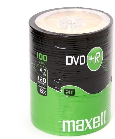 Produktbild Maxell DVD+R 4.7 GB 16x 100 sztuk (275737.30.TW) (100 x)